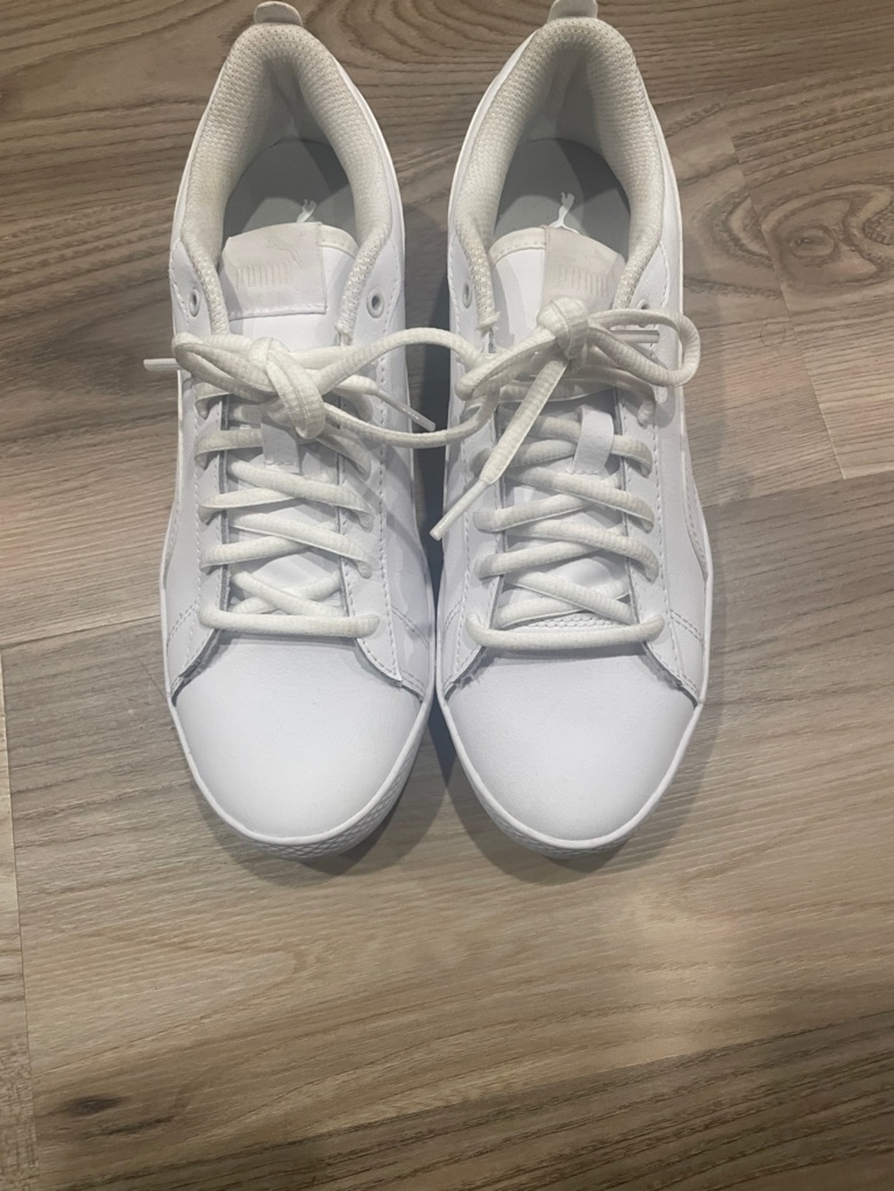 Puma White Lace-Up Women's Sneakers